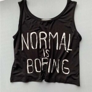 Plus Size 3XL 150KG Summer Crop Top Women Sleeveless Tank Tops Female Funny Harajuku Letter Women Large Tops