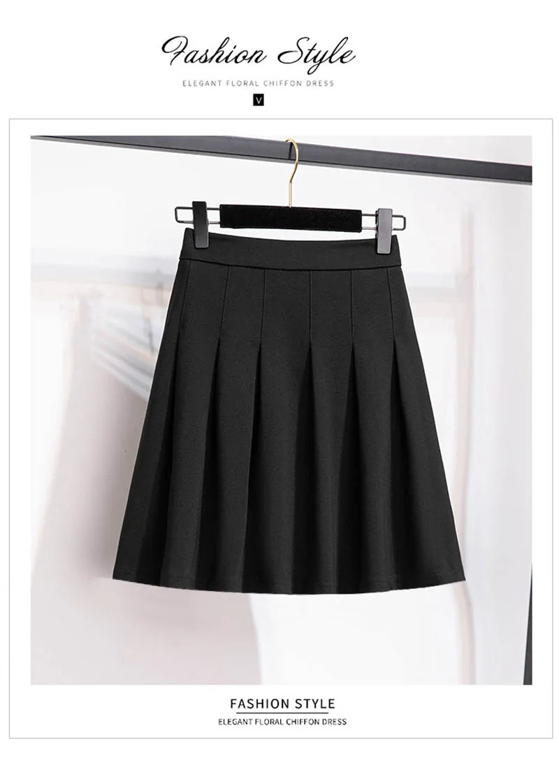 150Kg Plus Size Women's Autumn Loose Pleated A-Line Skirt 4XL 5XL 6XL 7XL 8XL 9XL Fleece Solid Elastic Waist Skirt Black 150Kg Plus Size Women's Autumn Loose Pleated A-Line Skirt 4XL 5XL 6XL 7XL 8XL 9XL Fleece Solid Elastic Waist Skirt Black