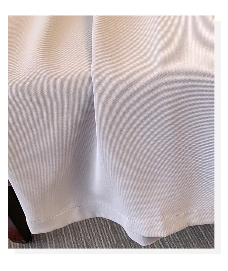 Plus size, popular American workwear plus size women's high waist A-line split half skirt fat mm wide leg skirt pants 3423