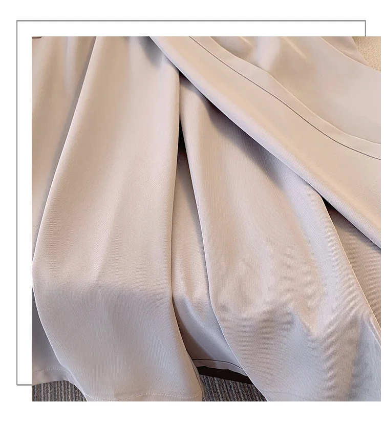 Plus size, popular American workwear plus size women's high waist A-line split half skirt fat mm wide leg skirt pants 3423
