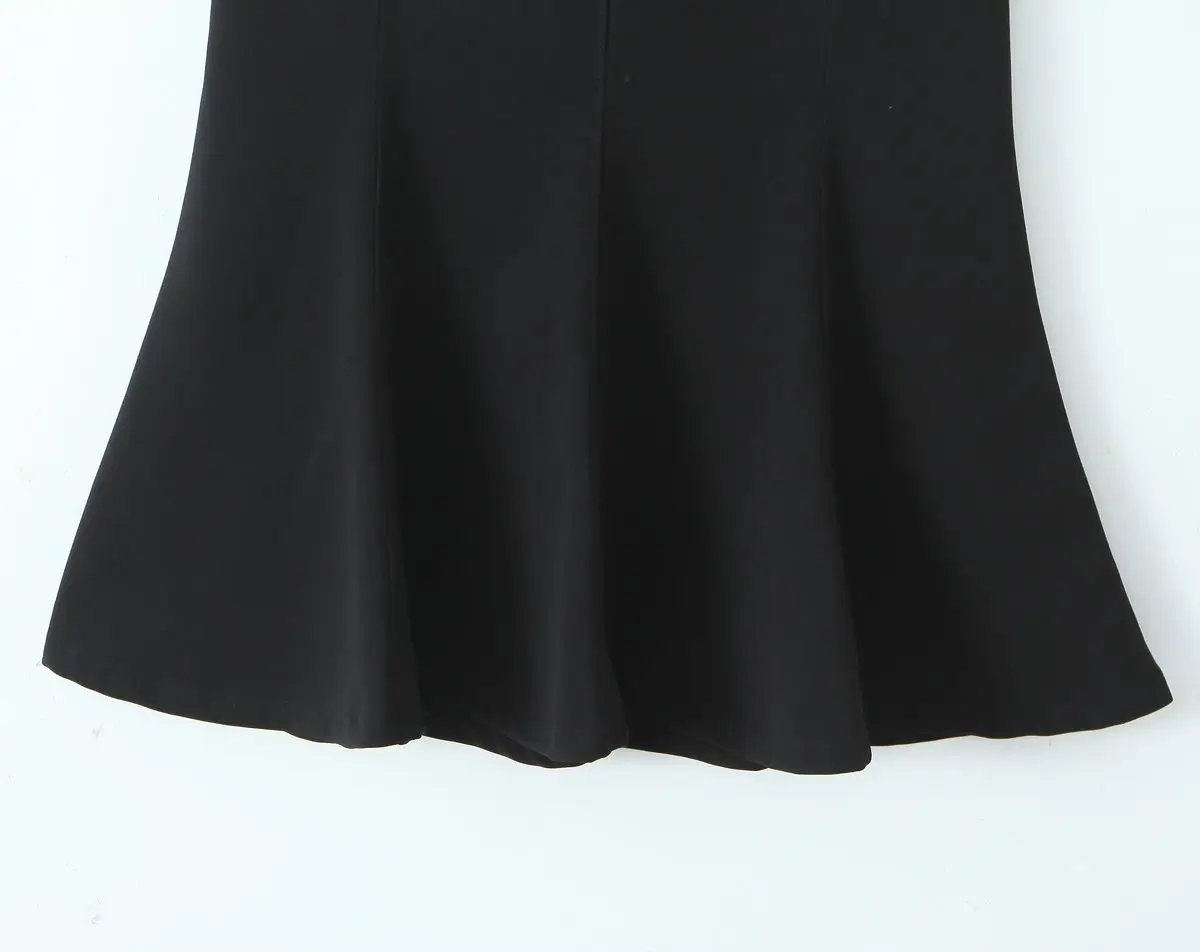 Autumn Good Quality Womens Plus Size Casual Clothing Winter OL Stylish Elastic High Waist Black Mermaid Long Skirt