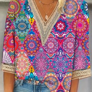 Plus Size Temperament Loose Woman Shirt Fashion Casual Blouse Elegant Long Sleeve Woman Shirt Holiday Weekend Top