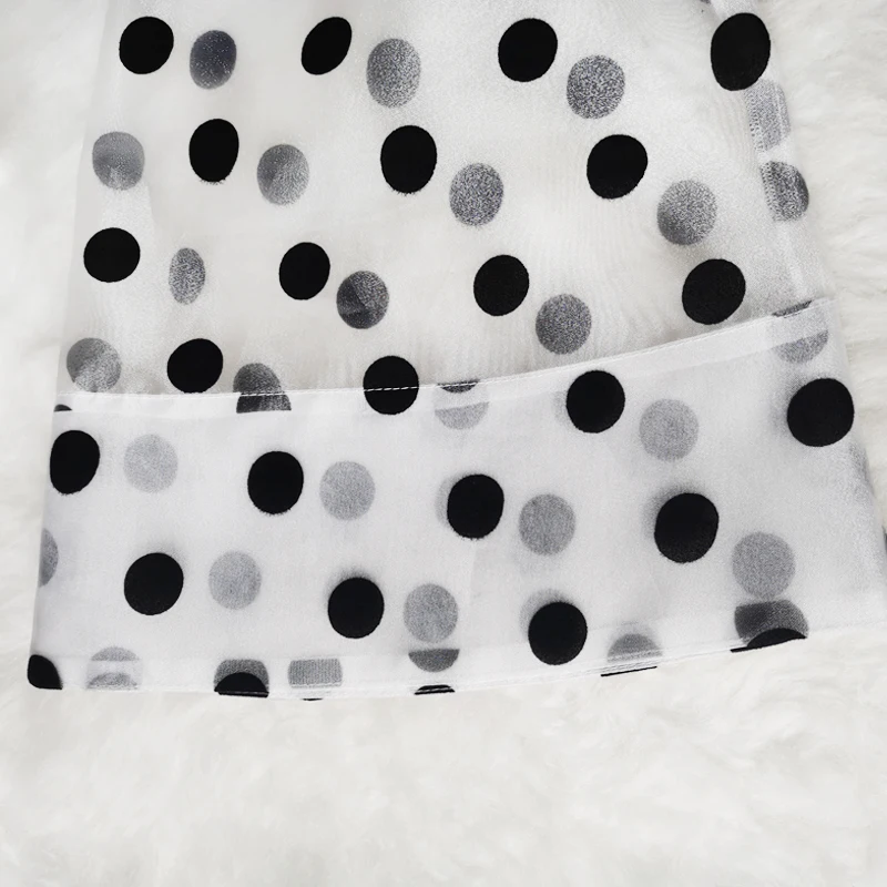 Plus Size Women White Blouses Polka Dot Peplum See Through Sexy Thin Transparent Half Flare Sleeve Waist Belt Tops Shirt Fashion