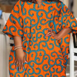 Plus Size 5XL VONDA Women Bohemian Blouses 2024 Summer Printed Shirts Elegant Half Sleeve V Neck Casual Tunic Tops Loose Blusas