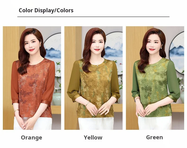 Quilting Retro Leisure Women's Blouse Women's Summer T-shirt Basic Fashion Street Clothing Plus Size Blouse 2024 New Tops