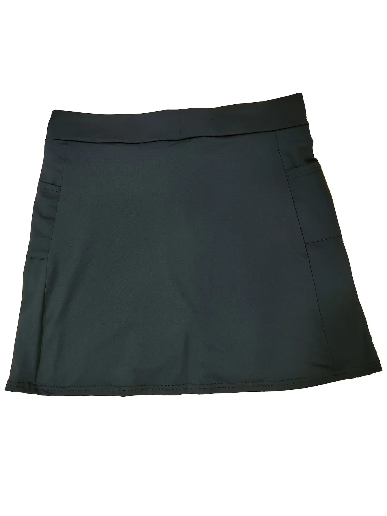 Women Fashion Plus Size 1XL-5XL Skirts Shorts Women's Plus Solid Color Medium Stretch Sports Golf Skorts with Pockets