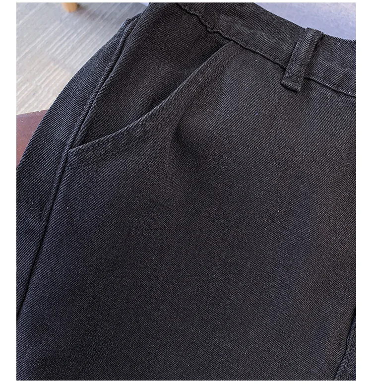 150Kg Plus Size Women's Hip 136 Autumn Street Style Jeans Loose Straight Leg Elastic Waist Denim Pants 7XL 8XL 9XL