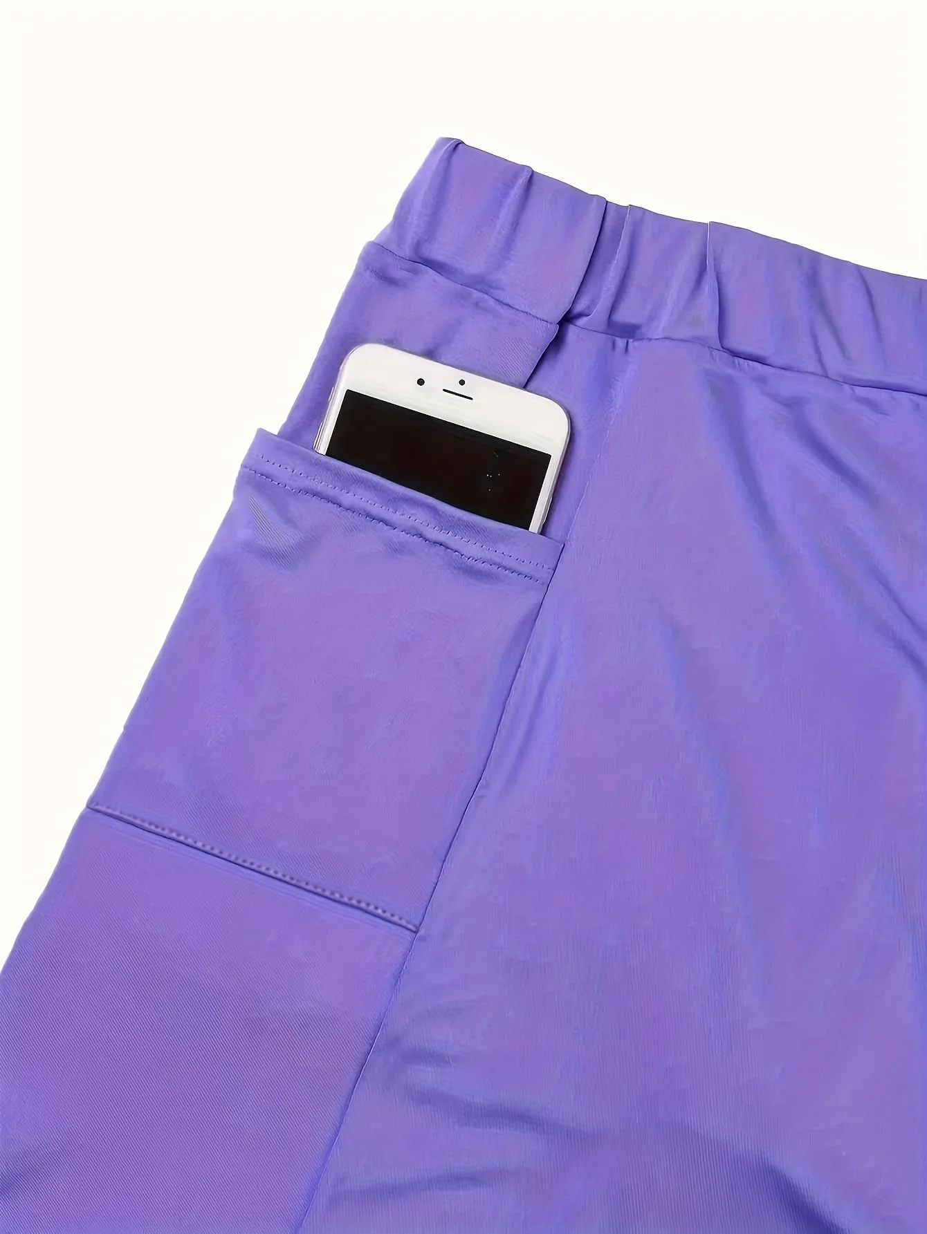 Plus Size Women Skirts Shorts, women's plus solid color medium stretch Sports Golf Skorts with Pockets