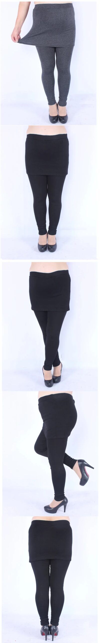 Plus Size Skirt Leggings For Women Leggings Skirts  Outwear Long Pants Over Hip Fall Pants for Daily  ouc1522