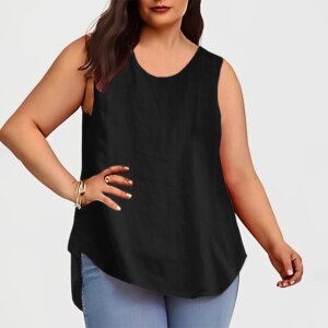 Plus Size Vest Tops for Women Clothing 2024 Summer Sexy Large Size Slim Pullover Short Sleeve Female Korean Tank T-Shirts Tees