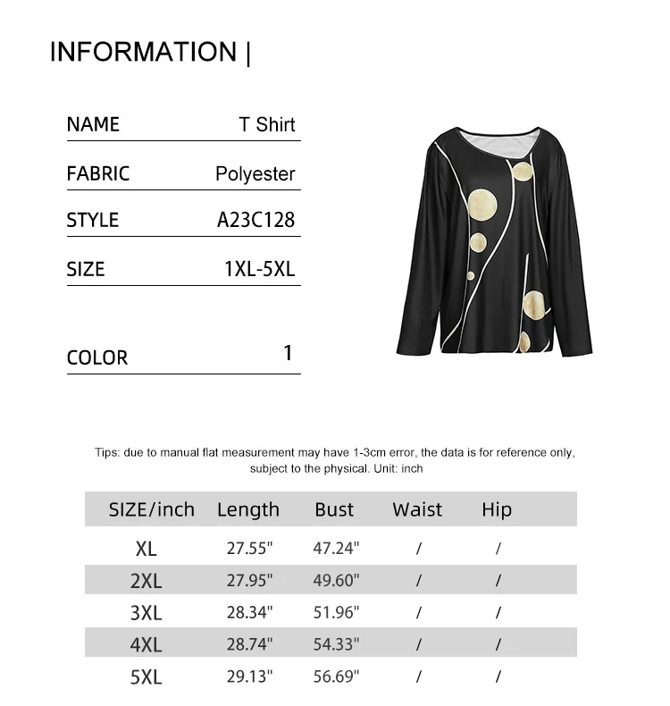 Plus Size 2024 Spring and Summer New Women's Asymmetric Collar Long Sleeve Shirt Irregular Pattern Top
