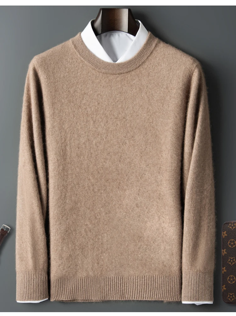 100% Mink Cashmere Sweater Women's Plus Size 5XL O-Neck Pullover Loose Knit Bottoming Shirt Long Sleeves Fat woman Solid Tops 100% Mink Cashmere Sweater Women's Plus Size 5XL O-Neck Pullover Loose Knit Bottoming Shirt Long Sleeves Fat woman Solid Tops
