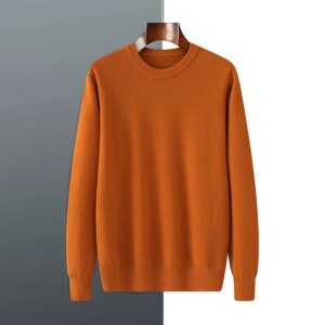 Women's Plus Size 5XL O-Neck Pullover Loose Knitwear Bottoming Shirt Long Sleeves Threaded Wool Sweater Solid Color Tops
