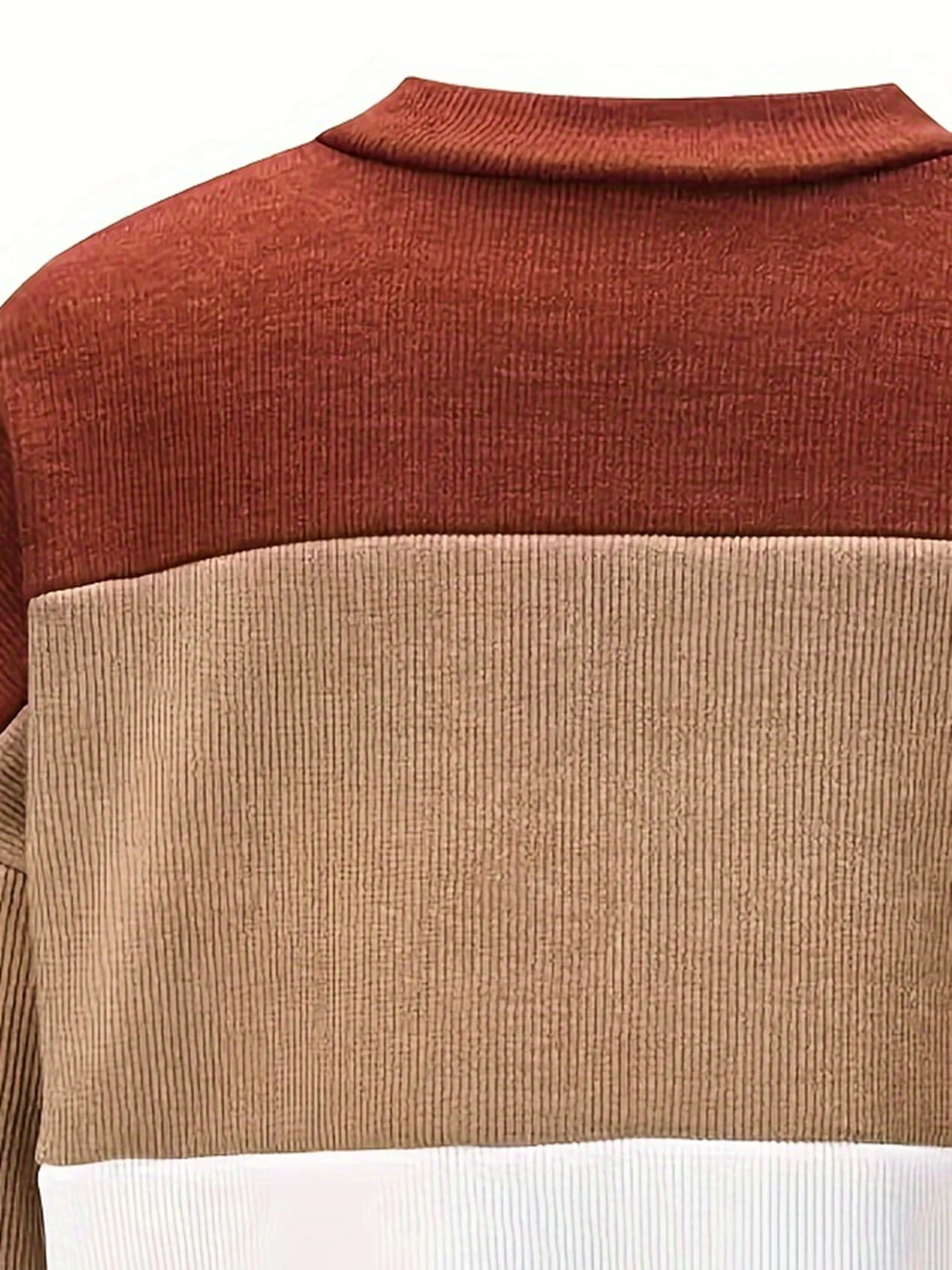 Autumn Winter Plus Size Women's Round Neck Knitted Sweater Fashion Color Blocked Long Sleeved Casual Commuting Women's Sweater